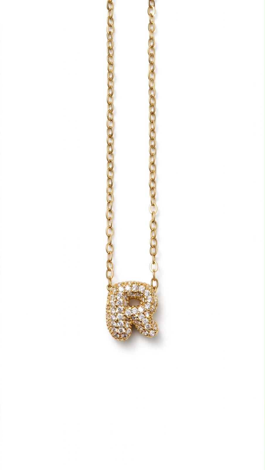 Collanina con lettera Mini Buble Oro