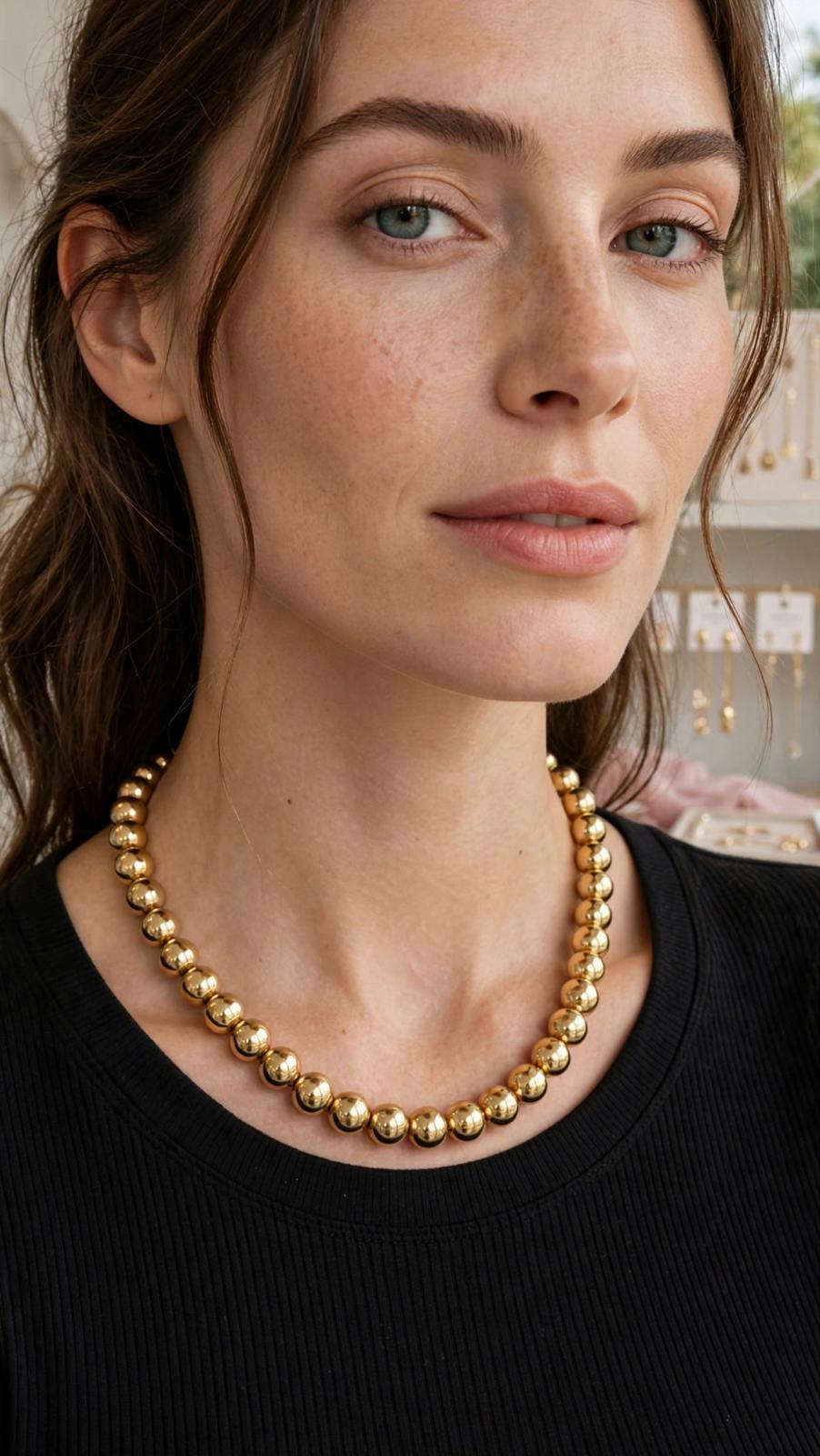 Collana BUBLES GOLD 1CM