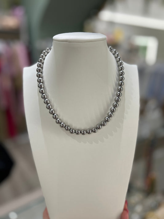 Collana perle Silver