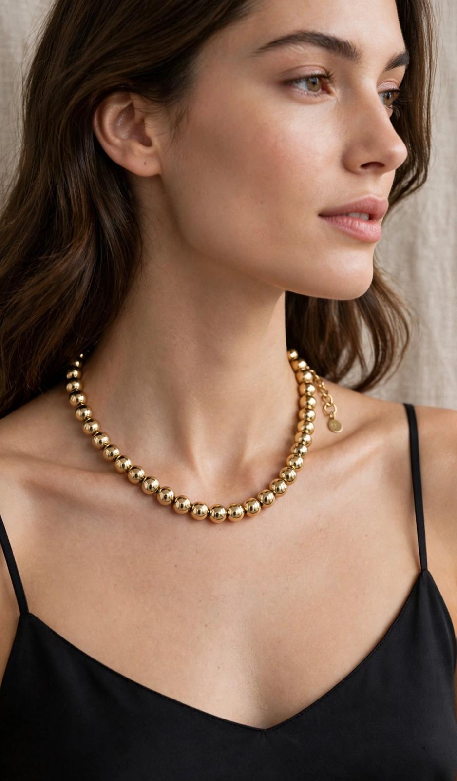 Collana BUBLES GOLD 1CM