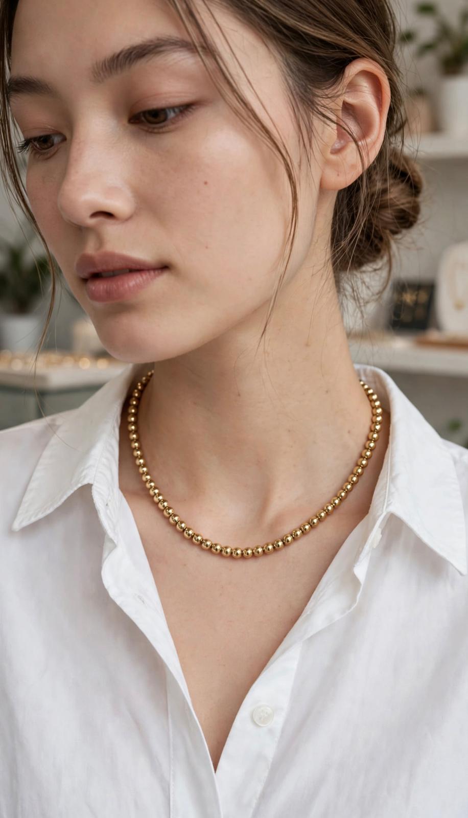 Collana BUBLES GOLD 0,5mm