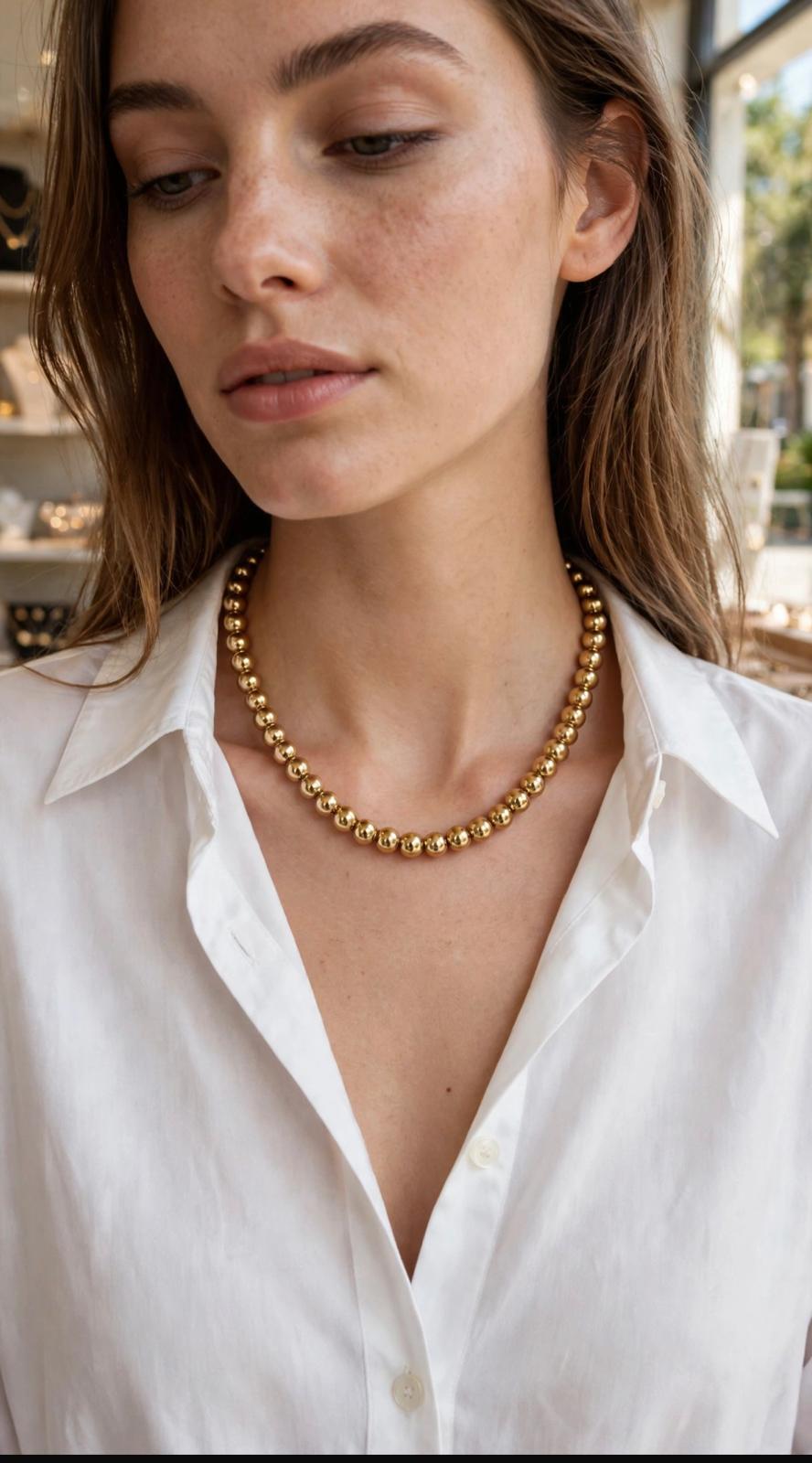 Collana BUBLES GOLD 0,7mm